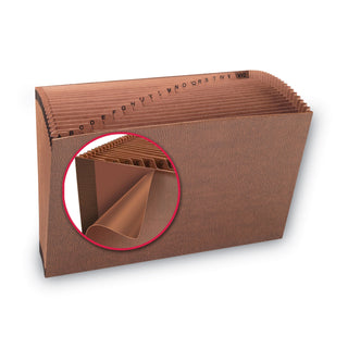 Smead™ TUFF Expanding Files, 21 Sections, 1/21-Cut Tab, Legal Size, Redrope (SMD70430)