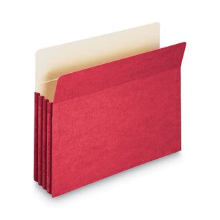 Smead™ Colored File Pockets, 3.5" Expansion, Letter Size, Red (SMD73231)