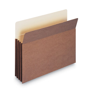 Smead™ Redrope TUFF Pocket Drop-Front File Pockets w/ Fully Lined Gussets, 3.5" Expansion, Letter Size, Redrope, 10/Box (SMD73380)