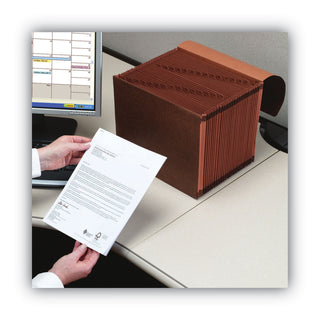 Smead™ TUFF Expanding Files, 31 Sections, 1/31-Cut Tab, Letter Size, Redrope (SMD70367)