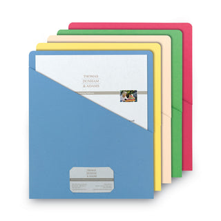 Smead™ Organized Up Slash Jackets, Letter Size, Assorted Colors, 25/Pack (SMD75425)