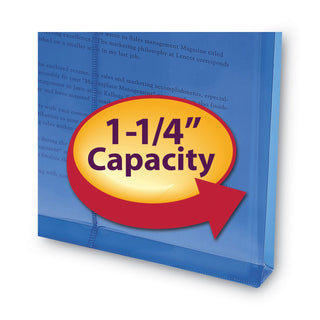Smead™ Poly String & Button Interoffice Envelopes, String & Button Closure, 9.75 x 11.63, Transparent Blue, 5/Pack (SMD89542)