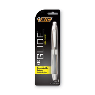 BIC® Velocity Atlantis Bold Retractable Ballpoint Pen, 1.6mm, Blue Ink, Trans-Blue Barrel, Dozen (BICVLGB11BE)