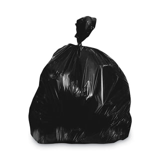 Heritage Linear Low-Density Can Liners, 90-96 gal, 2 mil, 57 x 75, Black, 50/Carton (HERK1475QK)