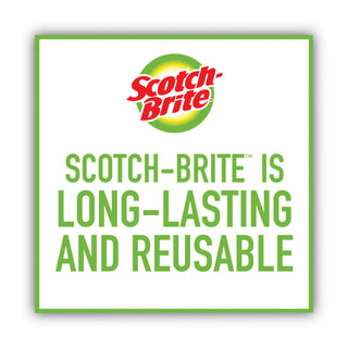 Scotch-Brite® Dobie All-Purpose Cleaning Pad, 4.3 x 2.6, 0.5" Thick, Yellow, 3/Pack (MMM7232F)