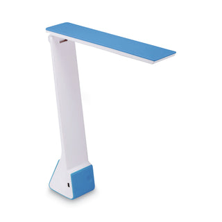Bostitch® Konnect Rechargeable Folding LED Desk Lamp, 2.52" x 2.13" x 11.02", Gray/Blue (BOSKTVLED1810BL)