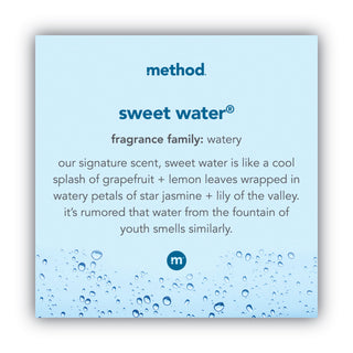 Method® Foaming Hand Wash, Sweet Water, 10 oz Pump Bottle, 6/Carton (MTH00361CT)