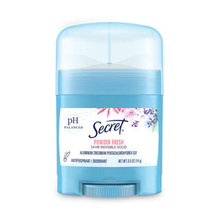 Secret® Antiperspirant and Deodorant for Women, Invisible Solid, Powder Fresh Scent, Trial Size, 1/0.5 oz. package (PGC31384EA) (PGC31384EA)