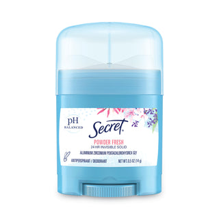 Secret® Invisible Solid Anti-Perspirant and Deodorant, Powder Fresh, 0.5 oz Stick, 24/Carton (PGC31384)