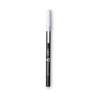 BIC® PrevaGuard Ballpoint Pen, Stick, Medium 1 mm, Black Ink/Black Barrel, 60/Pack (BICGSAM60BK)