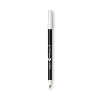 BIC® PrevaGuard Ballpoint Pen, Stick, Medium 1 mm, Black Ink/Black Barrel, 60/Pack (BICGSAM60BK)