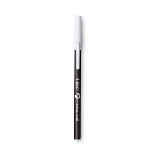 BIC® PrevaGuard Ballpoint Pen, Stick, Medium 1 mm, Black Ink/Black Barrel, 8/Pack (BICGSAMP81BK)