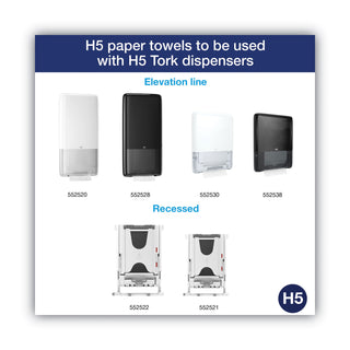 Tork® PeakServe Continuous Hand Towel, 7.91 x 8.85, White, 270 Wipes/Pack, 12 Packs/Carton (TRK105066)