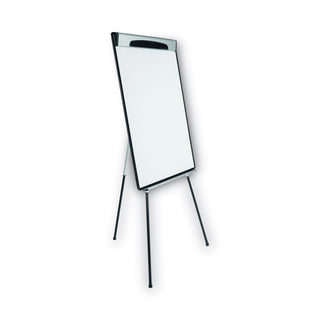 MasterVision™ Magnetic Gold Ultra Dry Erase Tripod Easel W/ Ext Arms, 32" to 72", Black/Silver (BVCEA23062119)
