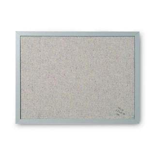 MasterVision™ Designer Fabric Bulletin Board, 24X18, Gray Fabric/Gray Frame (BVCFB0470608)