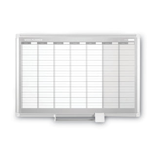 MasterVision™ Weekly Planner, 36x24, Aluminum Frame (BVCGA0396830)