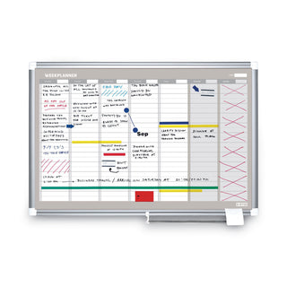 MasterVision™ Weekly Planner, 36x24, Aluminum Frame (BVCGA0396830)