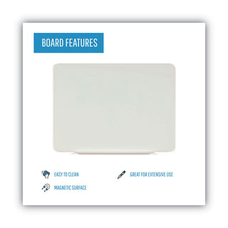 MasterVision™ Magnetic Glass Dry Erase Board, Opaque White, 36 x 24 (BVCGL070101)