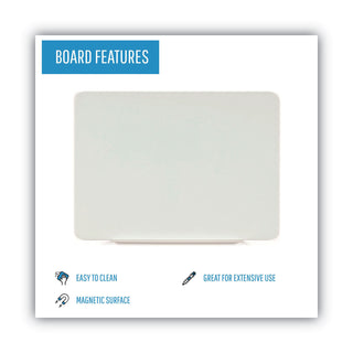 MasterVision™ Magnetic Glass Dry Erase Board, Opaque White, 60 x 48 (BVCGL110101)