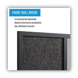 MasterVision™ Combo Bulletin Board, Bulletin/Dry Erase, 24X18, Black Frame (BVCMX04433168)