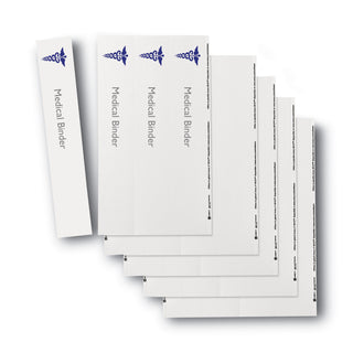 Avery® Binder Spine Inserts, 2" Spine Width, 4 Inserts/Sheet, 5 Sheets/Pack (AVE89107)