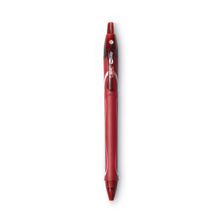 BIC® Gel-ocity Quick Dry Retractable Gel Pen, 0.7mm, Assorted Ink/Barrel, Dozen (BICRGLCG11AST)