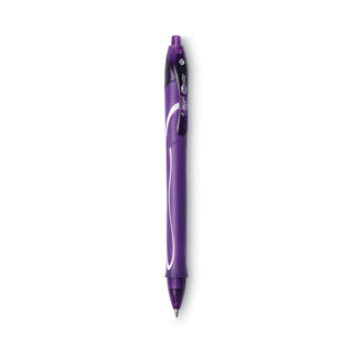 BIC® Gel-ocity Quick Dry Retractable Gel Pen, 0.7mm, Assorted Ink/Barrel, 8/Pack (BICRGLCGAP81AST)