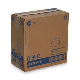 Dixie® Pathways Soak-Proof Shield Mediumweight Paper Plates, 6 7/8", 8 Pks/125,1000/Ct (DIXUX7PATH)