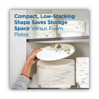 Dixie® Pathways Soak-Proof Shield Mediumweight Paper Plates, 8 1/2", Pathway, 125/Pack (DXEUX9PATHPK)