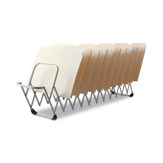 LEE Flexifile Expandable Collator to Organizer, 12 Sections, Letter to Legal Size Files, 6" x 6.75" x 10.5", Silver (LEE14112)