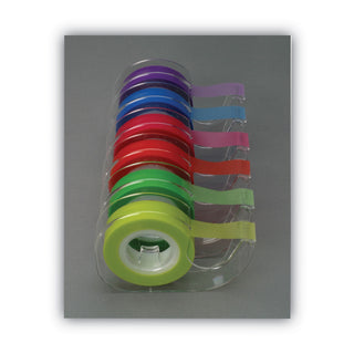 LEE Removable Highlighter Tape, 1/2" X 720", Assorted, 6/PK (LEE13888)