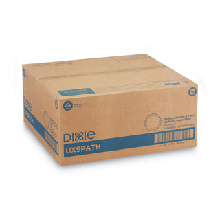 Dixie® Pathways Soak-Proof Shield Mediumweight Paper Plates, 8 1/2", Grn/Burg, 1000/Ct (DIXUX9PATH)