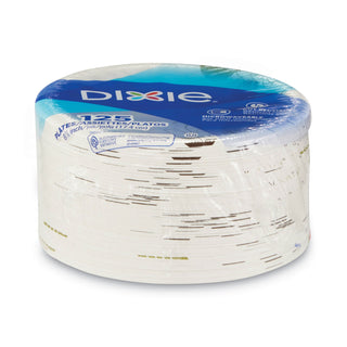 Dixie® Pathways Soak-Proof Shield Mediumweight Paper Plates, 6 7/8", Grn/Burg, 125/Pk (DXEUX7WSPK) (DXEUX7WSPK)