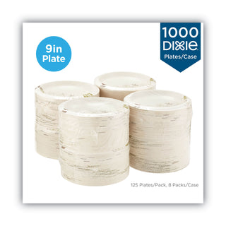 Dixie® Pathways Soak-Proof Shield Mediumweight Paper Plates, 8 1/2", Grn/Burg, 1000/Ct (DIXUX9PATH)