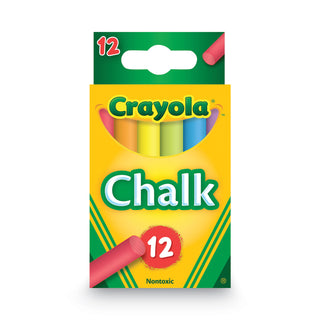 Crayola® Chalk, 6 Assorted Colors, 12 Sticks/Box (CYO510816)