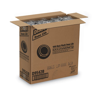 Dixie® Drink-Thru Lids for 10-20 oz Cups, Plastic, Black (DIXD9542B)