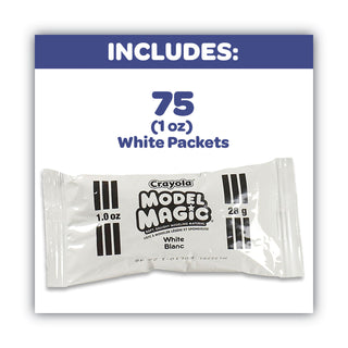 Crayola® Model Magic Modeling Compound, 1 oz each packet, White, 6 lbs. 13 oz (CYO236001)