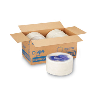 Dixie® Basic Paper Dinnerware, Plates, White, 8.5" Diameter, 125/Pack, 4/Carton (DXEDBP09WCT)