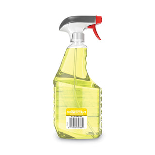 Windex® Multisurface Disinfectant Spray, Spray, 32 fl oz (1 quart), 8/Carton, Yellow (SJN322369)