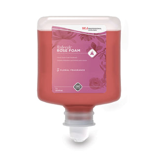 SC Johnson Professional® Refresh Foaming Hand Soap, Rose, 1L Refill, 6/Carton (SJNRFW1L)