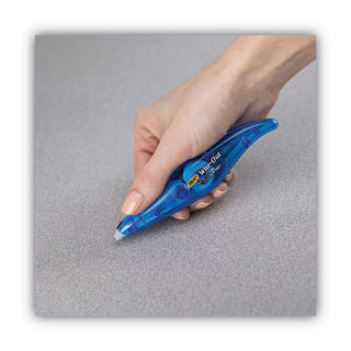 BIC® Wite-Out Brand Exact Liner Correction Tape, Non-Refillable, Blue, 1/5" x 236" (BICWOELP11)