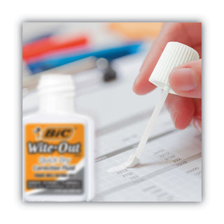 BIC® Wite-Out Quick Dry Correction Fluid, 20 mL Bottle, White, 3/Pack (BICWOFQD324)