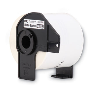 Brother Die-Cut Name Badge Labels, 2.3" x 3.4", White, 260/Roll (BRTDK1234)