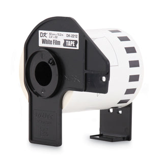 Brother Continuous Film Label Tape, 2.4" x 50 ft Roll, White (BRTDK2212)