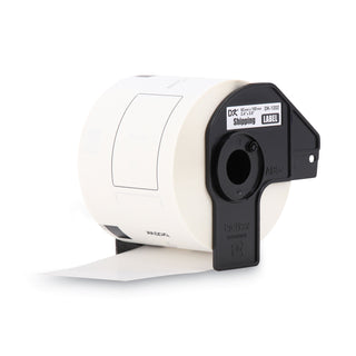 Brother Die-Cut Shipping Labels, 2.4" x 3.9", White, 300/Roll (BRTDK1202)