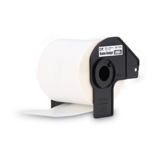 Brother Die-Cut Name Badge Labels, 2.3" x 3.4", White, 260/Roll (BRTDK1234)