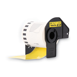 Brother Continuous Film Label Tape, 2.4" x 50 ft Roll, Yellow (BRTDK2606)