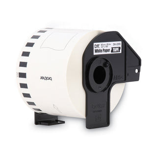 Brother Continuous Paper Label Tape, 2.4" x 100 ft Roll, White (BRTDK2205)