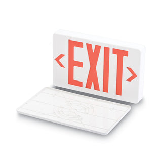 Tatco LED Exit Sign, Polycarbonate, 12 1/4" x 2 1/2" x 8 3/4", White (TCO07230)