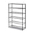 Alera® NSF Certified 6-Shelf Wire Shelving Kit, Six-Shelf, 48w x 18d x 72h, Black (ALESW664818BL)